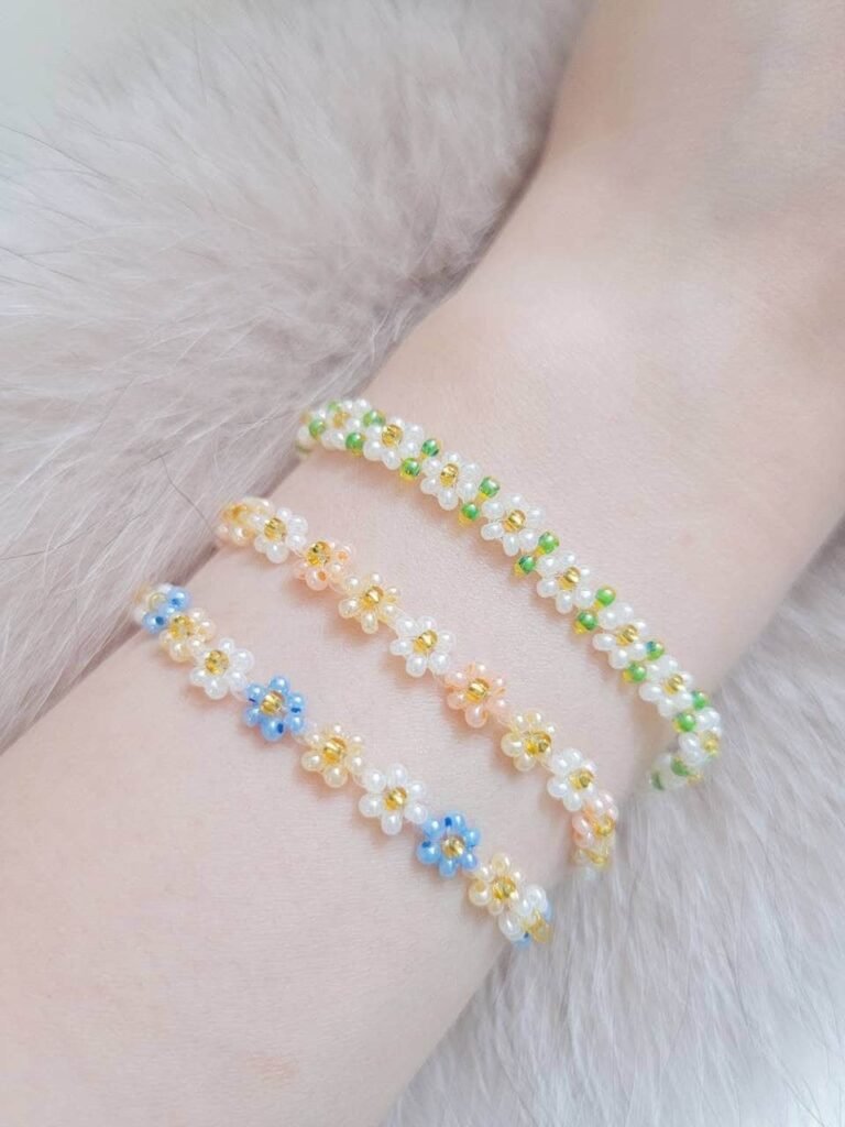 bead floral brac