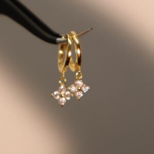 flower dangle earring