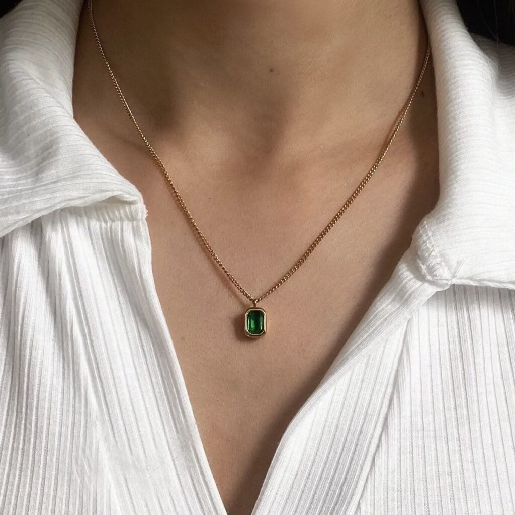 green pendant